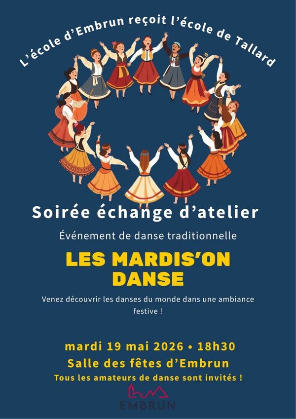 Mardis'on danse - Concert à Embrun au espace de la Roche, Embrun (05) le 19 mai 2026