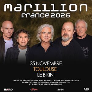 Marillion - Concert à Ramonville au LE BIKINI le 25 novembre 2026