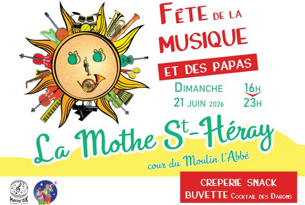 Musique et papas en fête - Concert à La Mothe-Saint-Héray au Moulin l'Abbé le 21 juin 2026