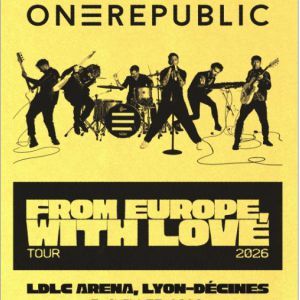 OneRepublic - Concert à Lyon-décines au LDLC ARENA le 7 juillet 2026