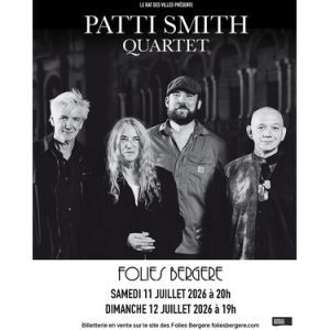Patti Smith - Concert à Paris au Théâtre des Folies Bergère le 11 juillet 2026