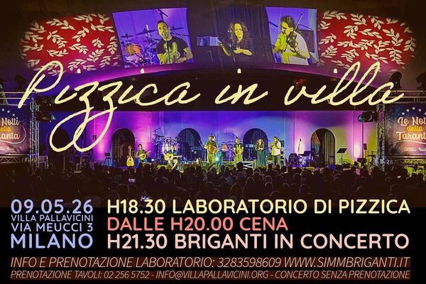 Pizzica in Villa - Concert à Milano au Villa Pallavicini, Milano, Italia le 9 mai 2026