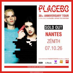 Placebo - Concert à Saint Herblain au ZENITH NANTES METROPOLE le 7 octobre 2026