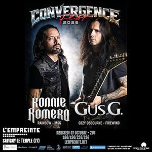 RONNIE ROMERO + GUS G - Concert à Savigny-le-temple au L'Empreinte le 7 octobre 2026