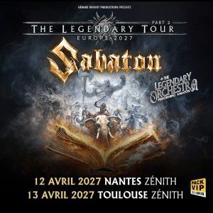 Sabaton - Concert à Saint Herblain au ZENITH NANTES METROPOLE le 12 avril 2027