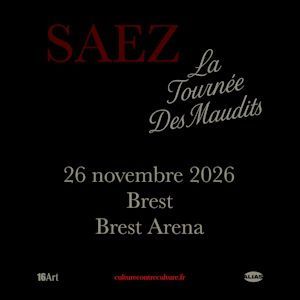 Saez - Concert à Brest au BREST ARENA le 26 novembre 2026