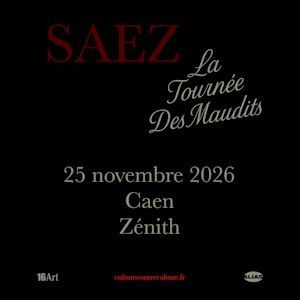 Saez - Concert à Caen au ZENITH DE CAEN le 25 novembre 2026