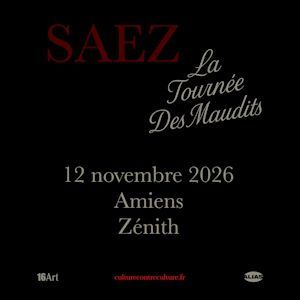 Saez - Concert à Amiens au ZENITH D'AMIENS le 12 novembre 2026