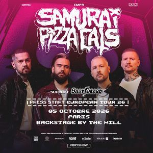 SAMURAI PIZZA CATS - Concert à Paris au LE BACKSTAGE BY THE MILL le 5 octobre 2026