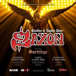 Saxon - Concert à Saint Herblain au ZENITH NANTES METROPOLE le 15 mai 2026