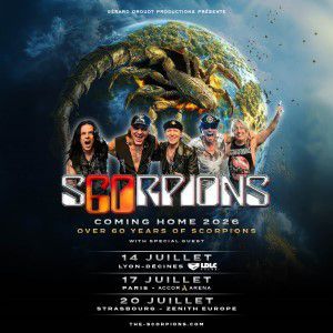 Scorpions - Concert à Lyon-décines au LDLC ARENA le 14 juillet 2026