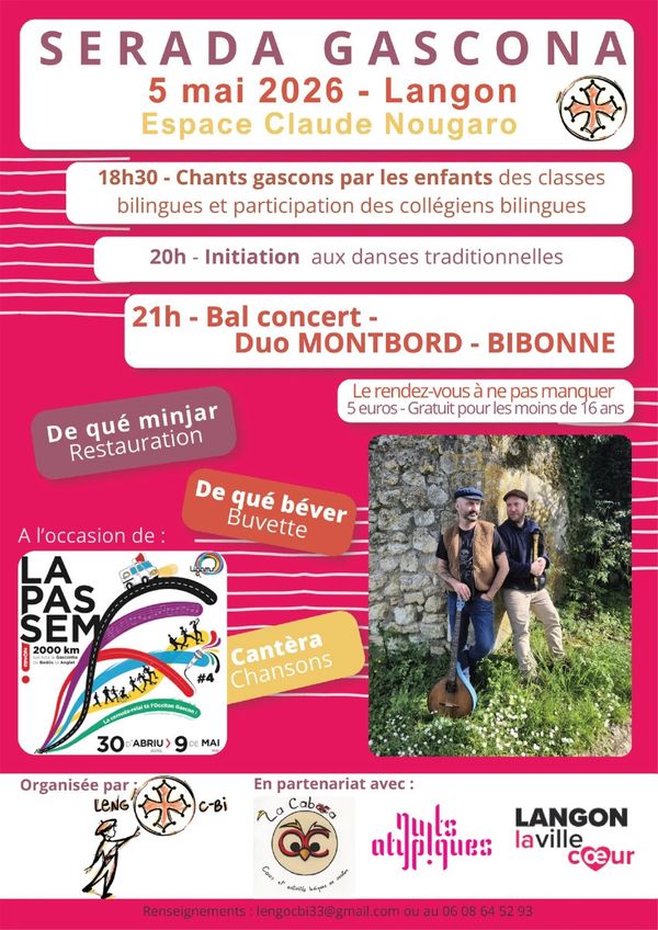 Serada Gascona - Concert à Langon au Espace Claude Nougaro, Langon (33) le 5 mai 2026