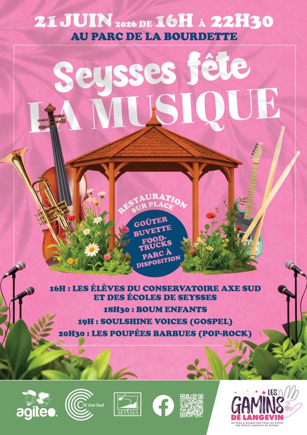 Seysses fête la musique au Parc de la Bourdette - Concert à Seysses au Parc de la Bourdette à SEYSSES le 21 juin 2026