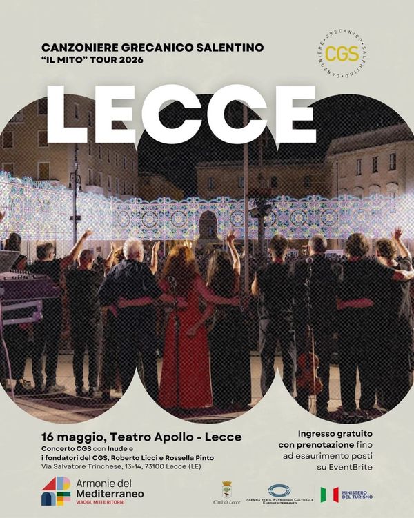 Tour Il Mito a Lecce - Concert à Lecce au Teatro Apollo, Lecce, Italia le 16 mai 2026