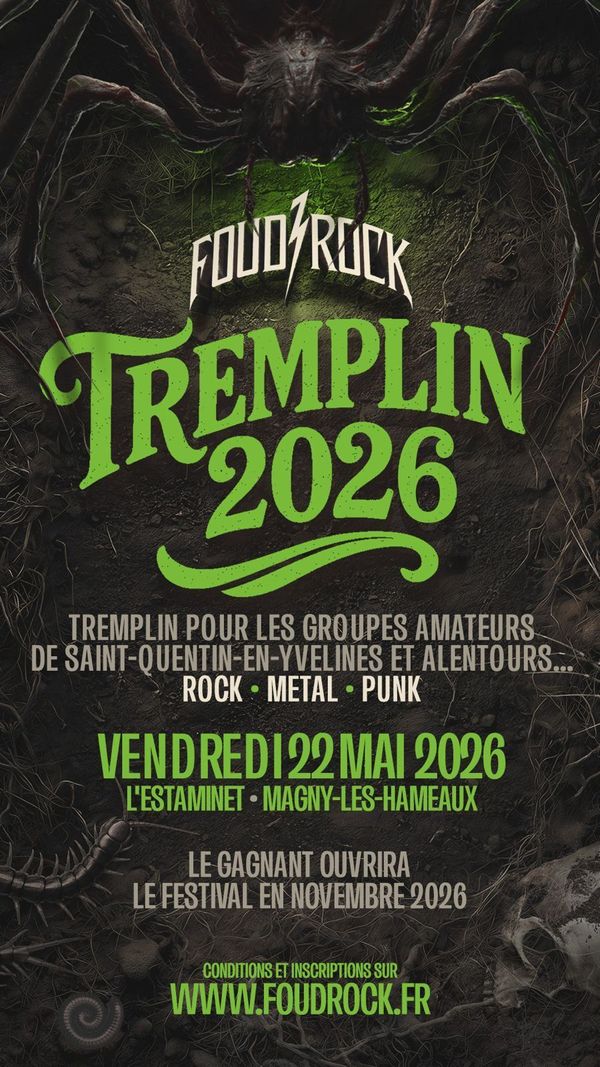 TREMPLIN FOUD’ROCK 2026 - Concert à Magny-les-Hameaux au L'Estaminet - Café Culture le 22 mai 2026