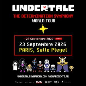 UNDERTALE - Concert à Paris au SALLE PLEYEL le 23 septembre 2026