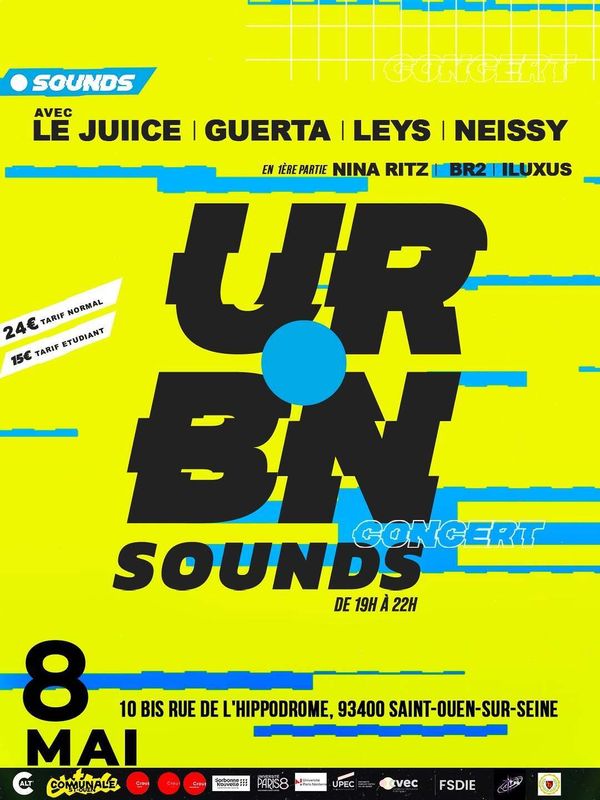 URBN SOUNDS - Concert à Saint-Ouen-sur-Seine au La Communale saint-Ouen le 8 mai 2026