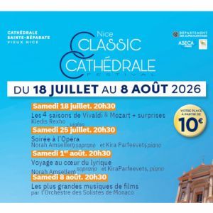Voyage au coeur du Lyrique - Concert à Nice au Cathédrale Sainte-Réparate le 1 août 2026