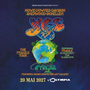 YES - Concert à Paris au L'OLYMPIA le 20 mai 2027